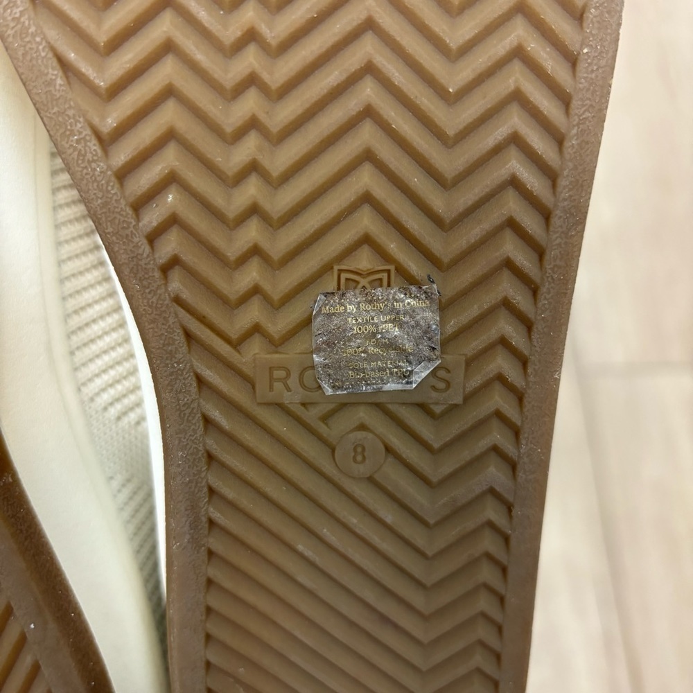 Rothy’s The Lace Up Low Top Sneakers in Vanilla Size 8 - Picture 11 of 14